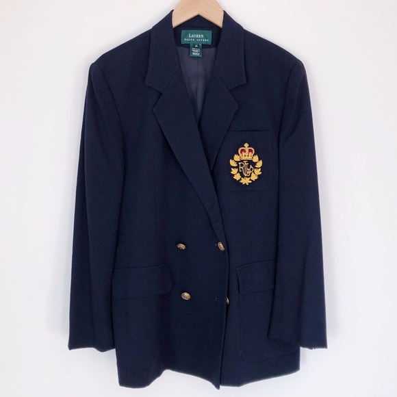 ralph lauren crest blazer